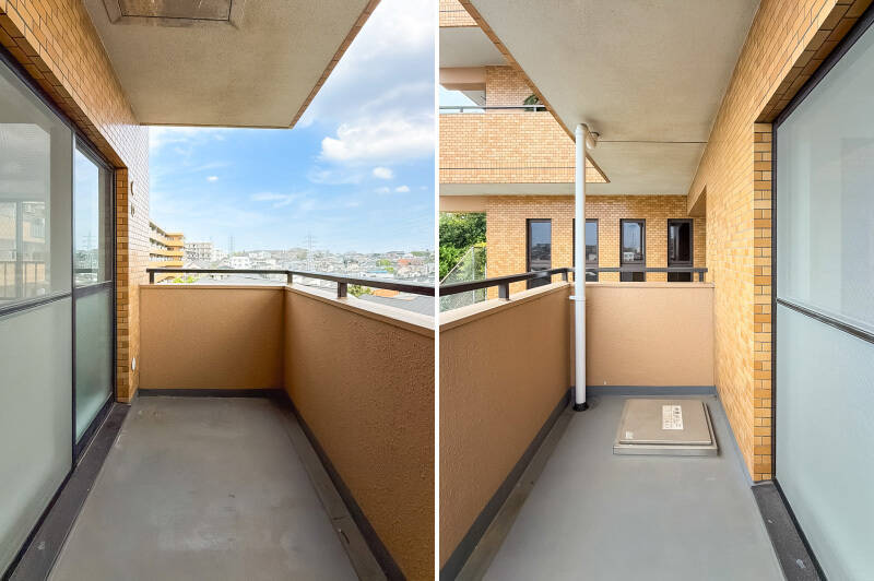 物干し台を用意すれば、こちらでも洗濯物を干せそうです。