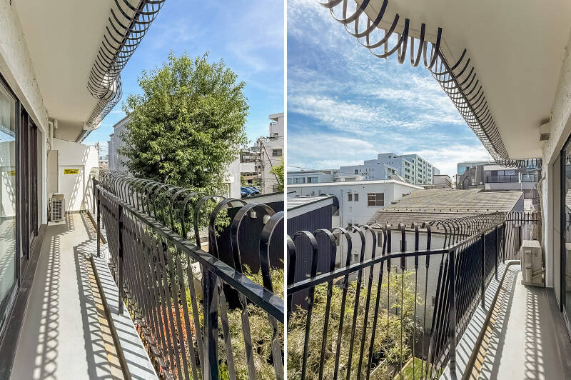 しっかり空が見えるバルコニーっていいですよね。