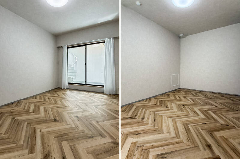 洋室Dも同じく、中庭に面する南向きの空間です。