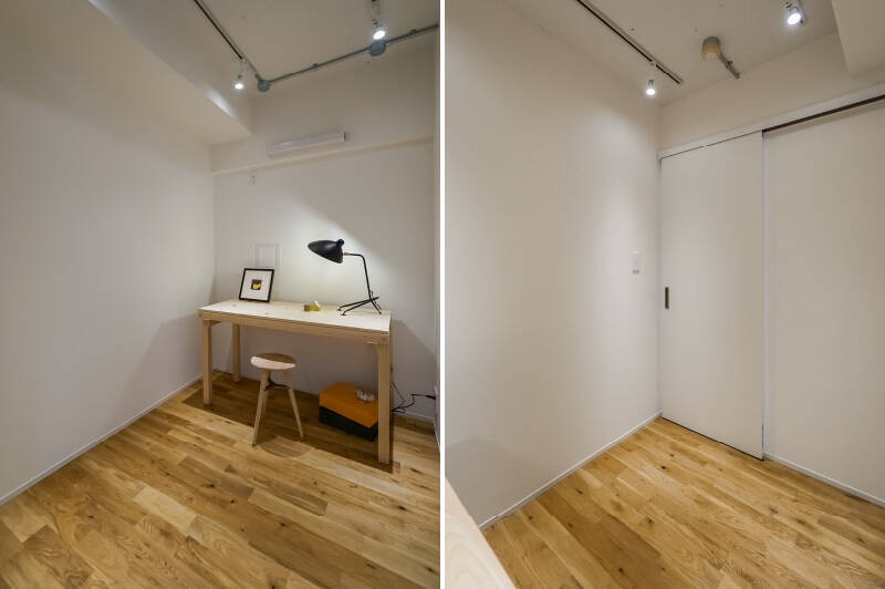 こちらは窓のない空間です。落ち着いた時間を過ごせるので、書斎や小さいお子さまのお昼寝スペースなどにちょうどよさそう。