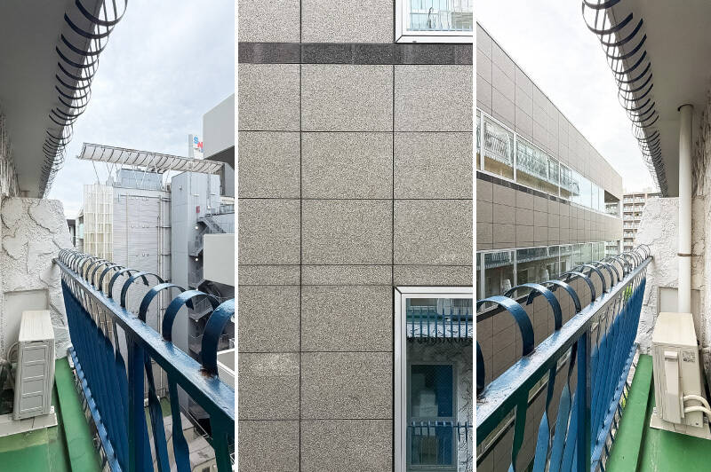 バルコニーはコンパクトな造り。正面には建物があるので、距離感などは現地でもご確認くださいね。
