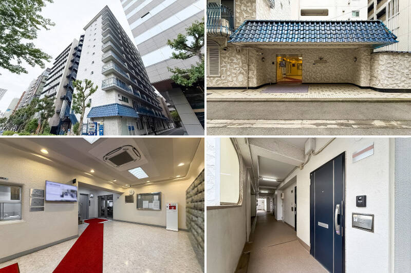 青い瓦屋根に白い塗り壁、そしてアイアンのバルコニー。ヴィンテージマンション好きにはお馴染みの “秀和レジデンスシリーズ” のマンションです。歴史を重ねていますが、総戸数122戸のスケールメリットを活かして、適切にメンテナンスが続けられてきた風格が漂います。