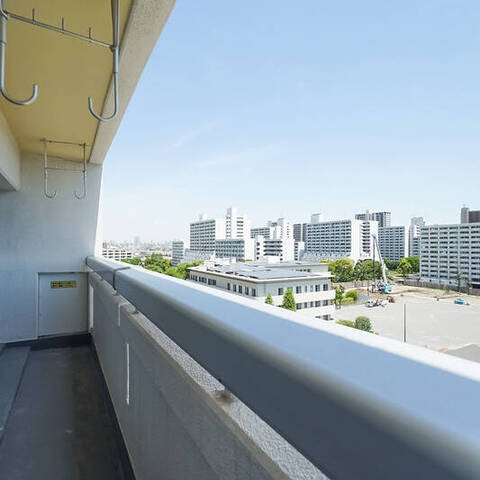川崎河原町分譲共同ビル（河原町団地）15号棟の眺望・バルコニー写真