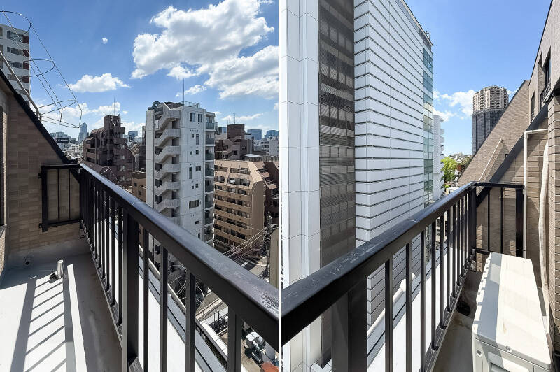 あまり奥行きはありませんが、バルコニー付きです。