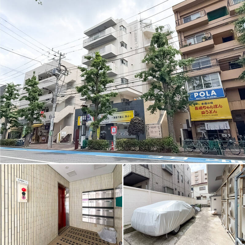 東急世田谷線「世田谷」駅から徒歩3分に位置するマンション。ほかにも、「松陰神社前」駅は徒歩5分、「上町」駅は徒歩6分でアクセス可能な立地です。また、マンションから徒歩2分に位置するバス停「世田谷区役所入口」からも、「渋谷」駅方面にアクセスできます。この利便性のよさ、ありがたすぎる……！