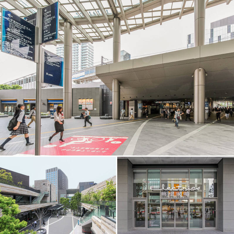 今回ご紹介する物件は、東急田園都市線・大井町線「二子玉川」駅から徒歩17分のマンション。マンションまでは「二子玉川ライズ・ショッピングセンター」(徒歩12分)と「二子玉川公園」(徒歩4分)を通るアプローチで、お買い物や緑を楽しめますよ♪