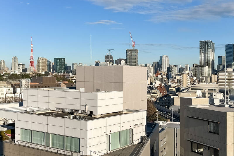 なんと、左手を向くと東京タワーが♡