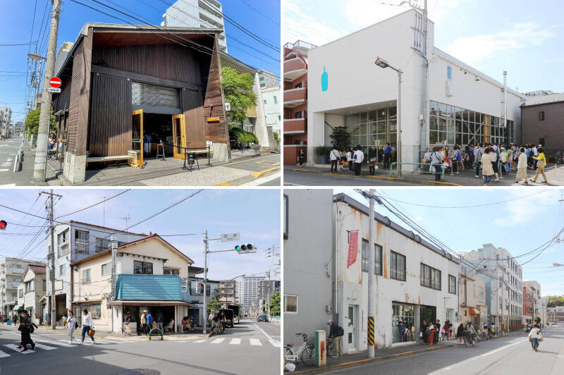 <p><b>左上・</b>“清澄白河・門前仲町エリア” はカフェやロースタリーが点在する、コーヒー好きにはたまらないエリア。中でも、「Allpress Espresso Tokyo Roastery & Cafe(オールプレス エスプレッソ トーキョーロースタリー&カフェ)」はマンションから近い、売主さまお気に入りのカフェ。(徒歩2分)/<b>右上・</b>「BLUE BOTTLE COFFEE(ブルーボトルコーヒー)」の日本第1号店である「 清澄白河フラッグシップカフェ」は、マンションから徒歩6分の場所にあります。/<b>左下・</b>ドリップコーヒーを楽しめる「ARiSE COFFEE ROASTERS(アライズコーヒーロースターズ)」。焙煎豆も購入できますよ。(徒歩5分)/<b>右下・</b>築50年の倉庫付きアパートをリノベーションした「fukadaso(フカダソウ)」は、こだわりの内装が居心地よいカフェ。各部屋には異なるショップが入居しており、楽しい施設ですよ。(徒歩6分)</p>