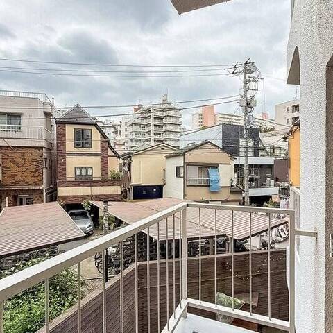 戸山マンションの眺望・バルコニー写真
