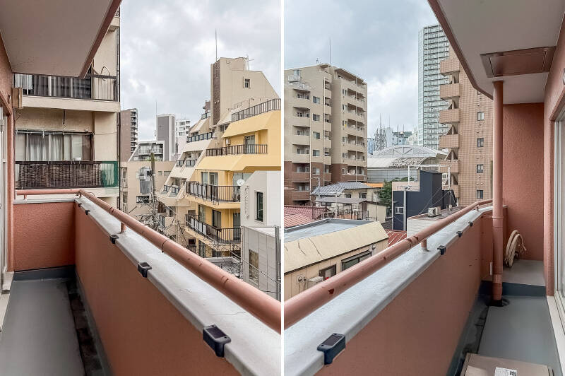 バルコニーは奥行きが浅めなので、洗濯物を干す際は少し工夫が必要かもしれません。