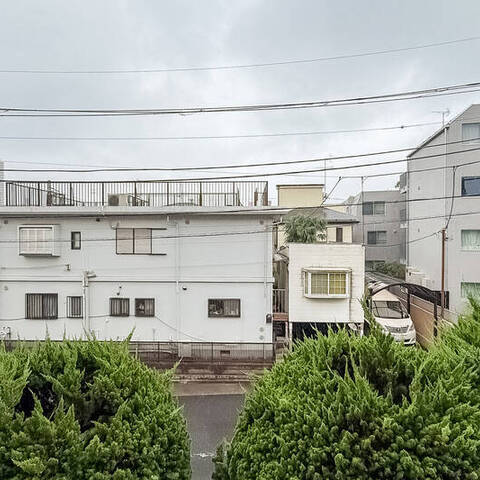 上馬マンションの眺望・バルコニー写真