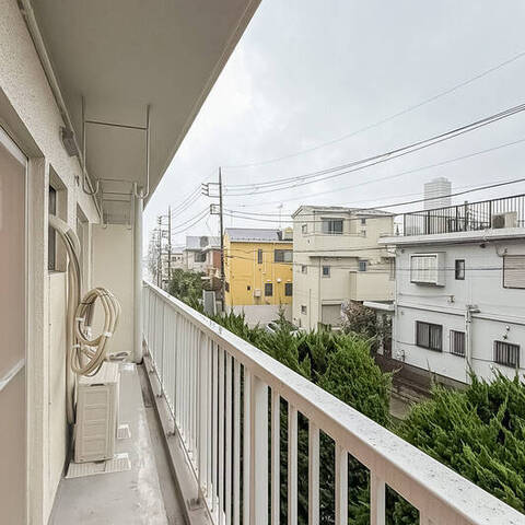 上馬マンションの眺望・バルコニー写真