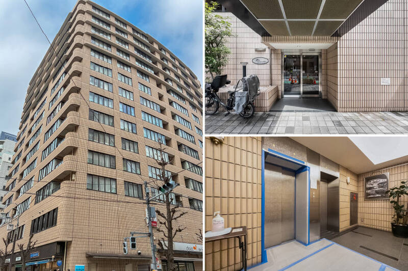 1990年竣工、総戸数106戸の大規模マンション。1階には日々のお買い物に便利な24時間営業のスーパー、ほか事務所や塾などが入居しています。前回の大規模修繕工事は2021年に実施済み。共益費はやや高めに設定されていますが、2026年4月時点で修繕積立金は1.9億円確保されています。