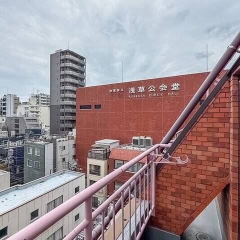 ライオンズマンション雷門の眺望・バルコニー写真