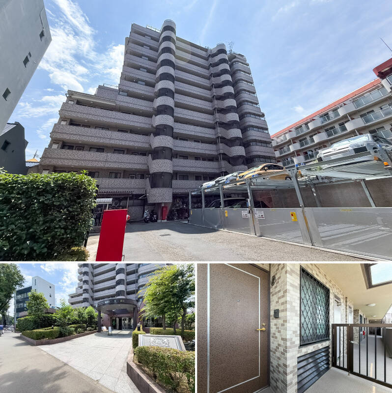 甲州街道沿いに佇む、1995年竣工のマンション。アプローチの青々とした植栽が迎えてくれます。直近の大規模修繕工事は2021年に実施されており、共用部はきれいに保たれている印象です。<p><br></p><p>■ 設備：オートロック／宅配ボックス</p><p>■ ペット：2匹まで飼育可（細則あり）</p><p>■ 駐車場：機械式／上段に空きあり（2026年6月時点）</p>