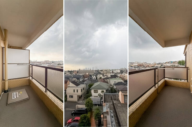 洋室Aからアクセスする南西向きのバルコニー。眺望良好です！