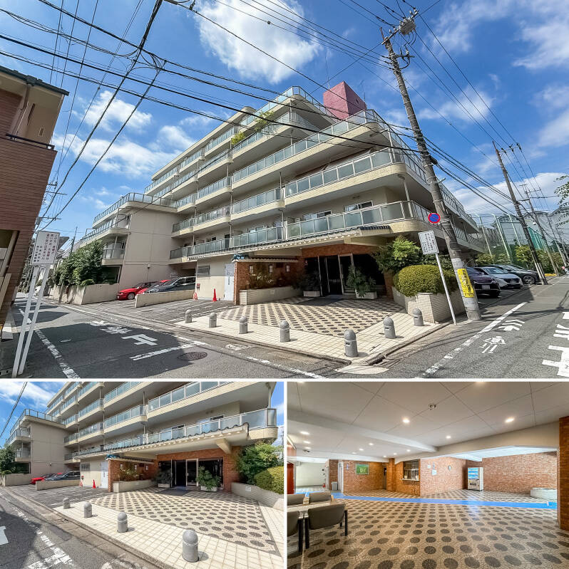 東急大井町線・目黒線「大岡山」駅から徒歩7分の場所に佇む、1973年竣工のマンション。<b>2018年に玄関扉の交換、2021年に住戸の窓サッシ改修工事を実施</b>するなど、修繕工事が適宜行われています。そのうえ、2025年6月時点で修繕積立金は1.億円超え。これは安心材料のひとつですね。