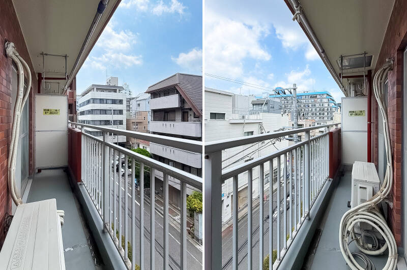 奥行きは浅いですが、LDKと洋室の前を貫くロングサイズ。