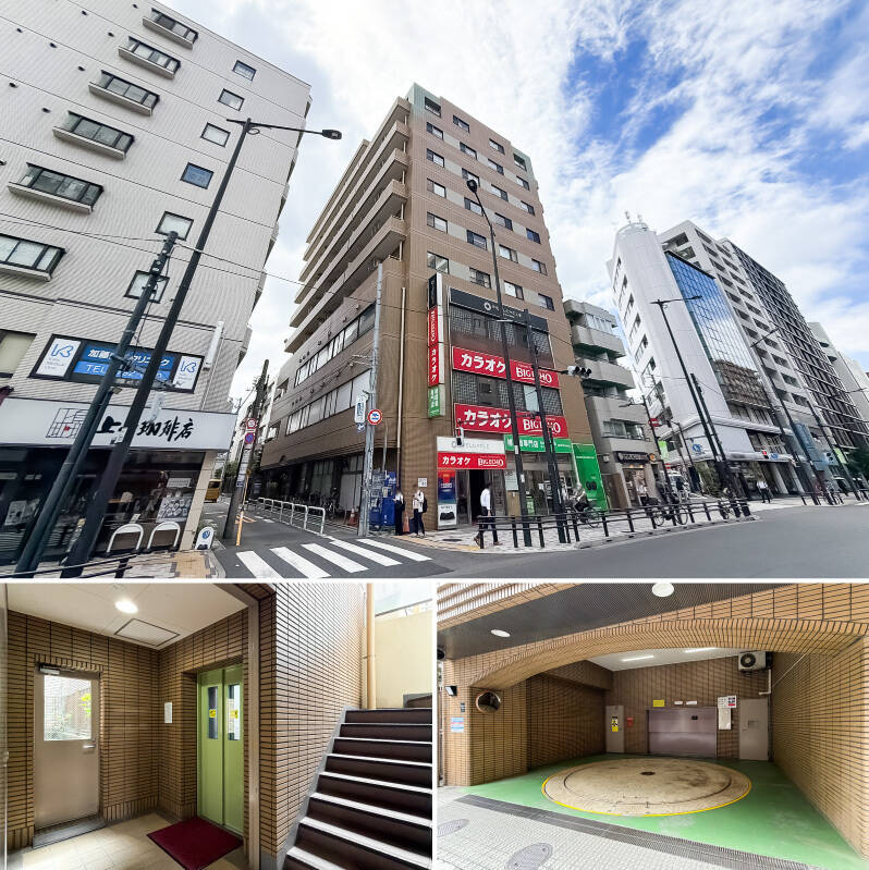 「中目黒」駅から徒歩4分の場所にある、1995年竣工のマンション。<b>「恵比寿」駅や「代官山」駅も徒歩圏内</b>で、3つの街を日常使いできる立地です。マンション内には、カラオケ施設を含む複数のテナントが入居しています。なお、こちらのマンションでは、<b>1住戸につき犬・猫1匹の飼育、また承認のうえ事務所としての利用が可能</b>です。（細則あり）