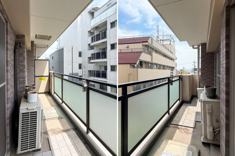 周囲の建物と距離が取れているため、日当たりは良好です。