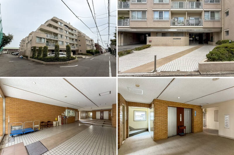 カウカモでも何度もご紹介している常連マンション! 総戸数113戸のビッグコミュニティで、1972年竣工とそれなりに築年数は経過しているものの、丁寧に管理されている印象ですね。<p><br></p><p>■ 管理員:週6日勤務(平日:9:00〜18:00、土曜:9:00〜12:00)</p><p>■ アプローチはフルフラット、エレベーター前の段差部分にはスロープ付き</p>