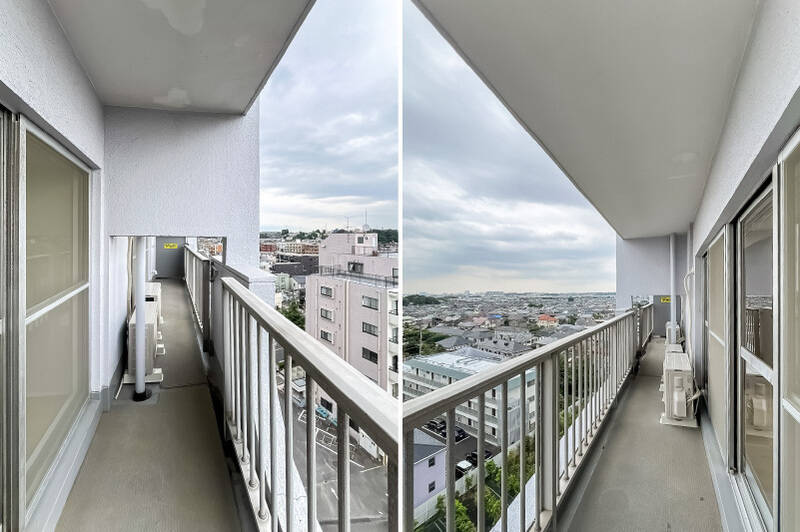バルコニーは、LDKから洋室Aにかけて設けられています。
