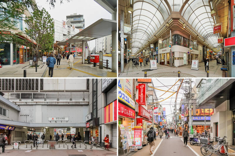 東急目黒線「武蔵小山」駅・東急東横線「学芸大学」駅まで、いずれも徒歩14分。ご紹介するマンションは、人気の高いふたつのエリアを生活圏にできる立地です。どちらも駅前には商店街や個性豊かな店が集まり、普段の買い物から休日の街歩きまで楽しめますよ◎