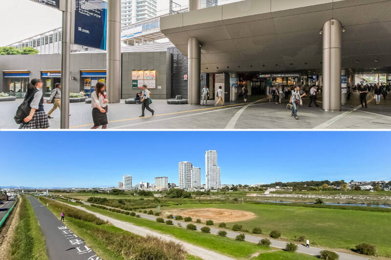 今回ご紹介する物件は、東急大井町線・田園都市線「二子新地」駅から徒歩17分。「二子玉川」駅も徒歩圏内と、“ニコタマエリア” を暮らしの舞台にできる、なんともワクワクするロケーションです! <p><br></p><p> ■ 写真上:「二子玉川」駅(徒歩23分)</p><p>■ 写真下:多摩川サイクリングロード(徒歩3分)</p>