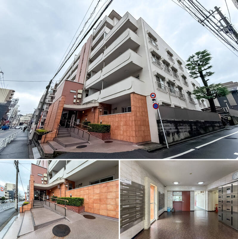 「初台坂下」の交差点を曲がって少し進んだ先に建つ、1968年竣工のレトロマンション。築年数は経過していますが、適宜修繕工事が行われ、アップデートされていますよ。<p><br></p><p>■ 総戸数：68戸</p><p>■ 管理員：週5日間勤務（月・火・水・金曜 9:00〜17:00／土曜 9:00〜12:00）</p><p>■ 駐車場：1台空きあり（2026年7月時点）／小型のみ駐車可（月額20,000円 ※預かり補償金40,000円）</p><p>■ 修繕履歴：共用給水管改修工事（2021年）／宅配ボックス設置（2018年）／各戸玄関扉・サッシ更新工事（2012年）等</p>
