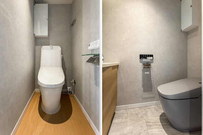 トイレはふたつ用意されているので、来客用とプライベート用で使い分けられます。