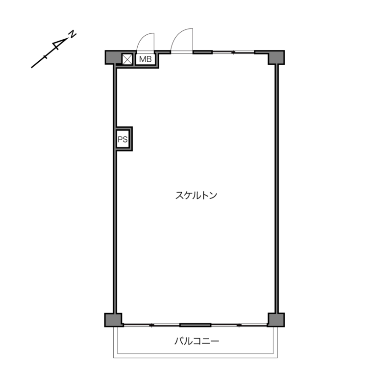 南東向きで、専有面積は約56㎡。ゆったりとしたひとり暮らしはもちろん、おふたり暮らしにちょうどよさそうな広さです。間取りを工夫すれば、小さなお子さまのいるご家庭でも暮らせそうですね。