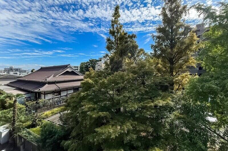 正面には青々とした緑、頭上に広がる青空。爽快感のある眺望です！<p><br></p><p>■ 住戸所在：4階</p>
