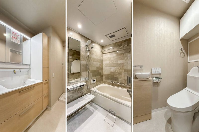 洗面室・浴室・トイレなどの水まわり設備もすべて一新されています。<p><br></p><p>■ 設備：ユニットバス（1418サイズ）／浴室乾燥機／独立手洗い器付きトイレ</p>